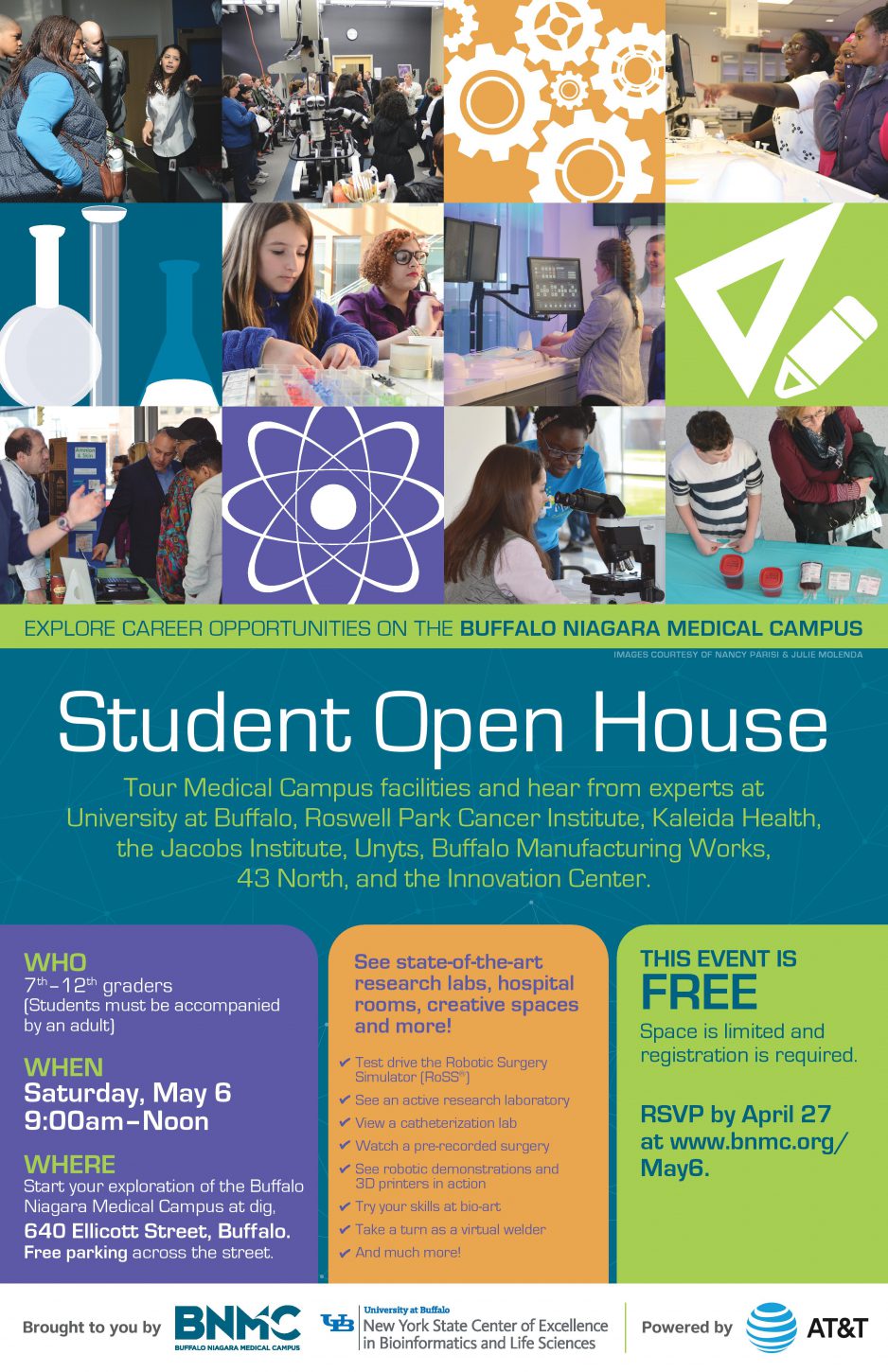 Middle and High School Students Are Invited to Student Open House on Buffalo Niagara Medical Campus Powered by AT&T