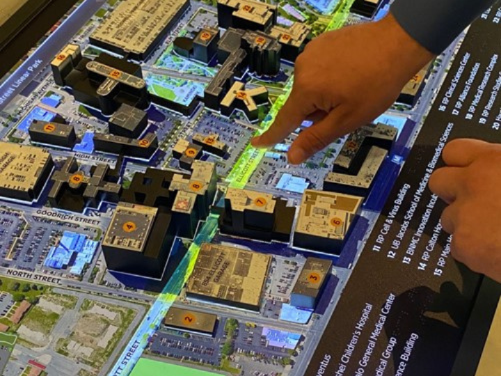 IDEA Center Helps Design BNMC Touch Model to Improve Wayfinding for All